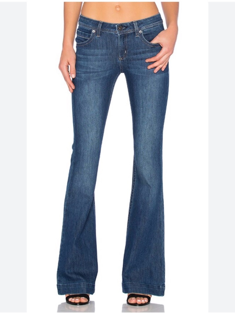 DL1961 Joy Super High Rise Flare Jeans “Nirvana” Size 26 Stretch Denim